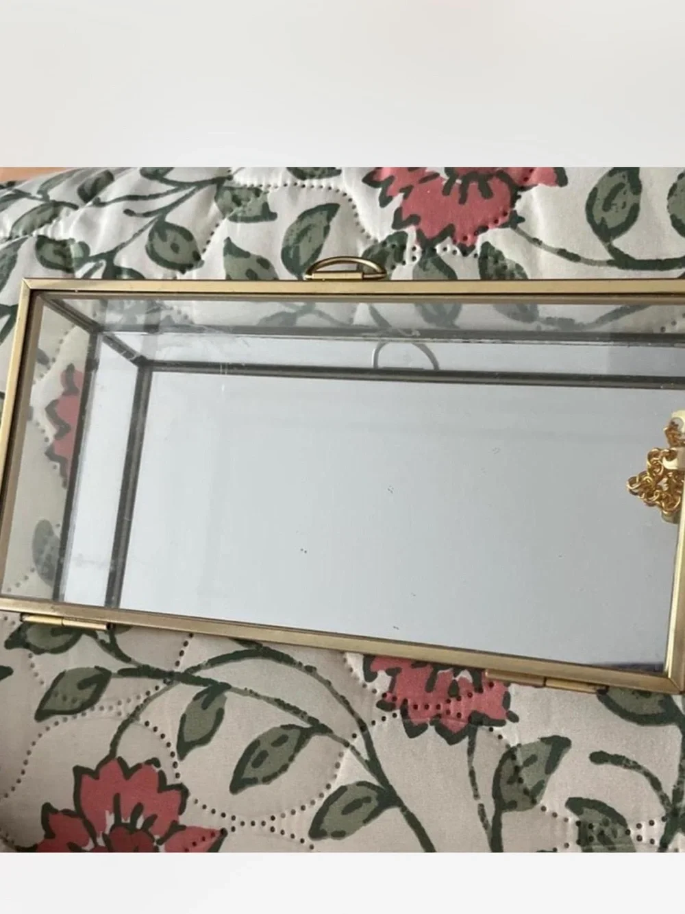 Vintage Glass Jewelry Box